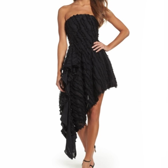 C/MEO Collective Recollection Asymmetrical Fringe Dress - Picture 1 of 13